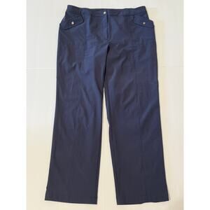 Chico's Zenergy Lightweight Navy Blue Pants, Size 2R